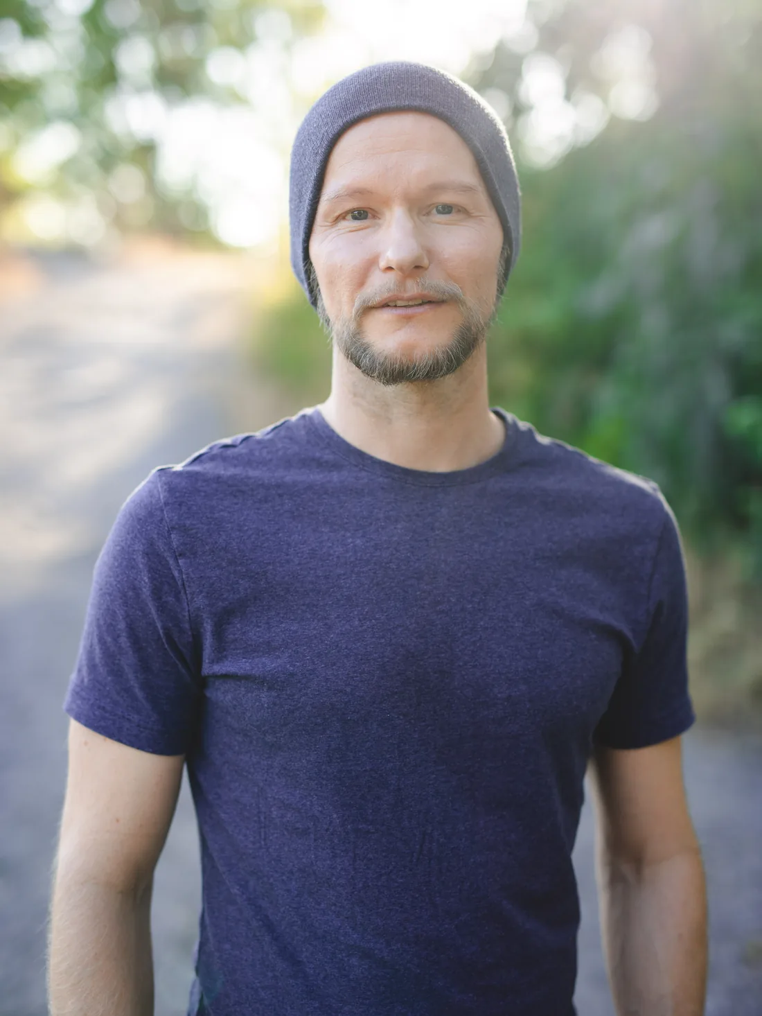 Portrett av Kyrre Texnæs i motlys